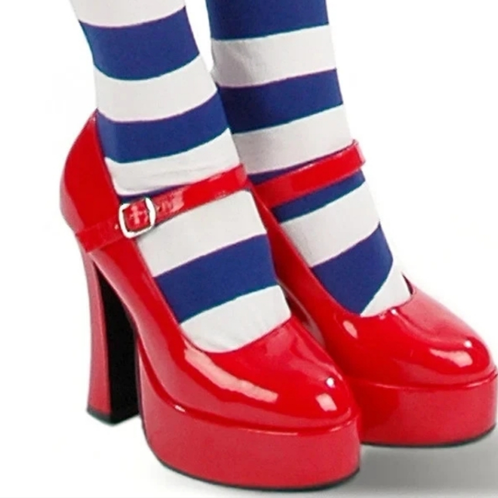 Sexy Ellie Shoes E-557-Eden Red Chunky 5" Heels Mary Jane Sz 6 $75 New In Box! - Picture 3 of 3